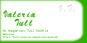 valeria tull business card